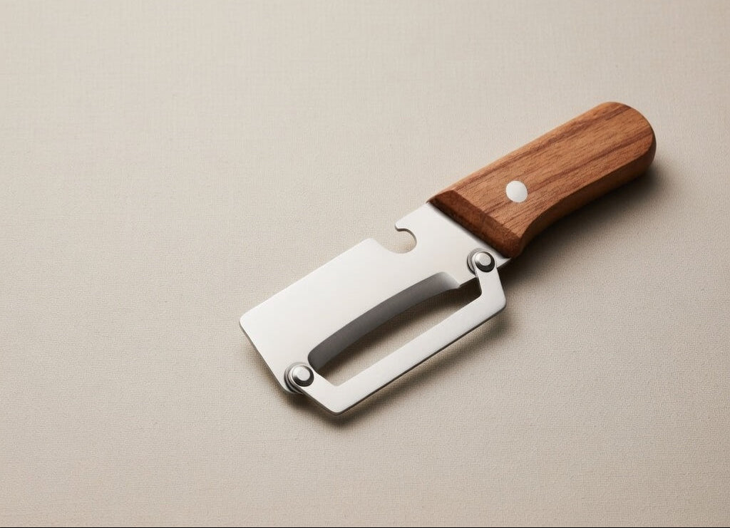 Stainless Steel Peeler with Wooden Handle | Smooth & Durable